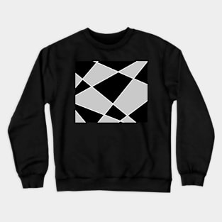 Geometric abstract - white and black. Crewneck Sweatshirt